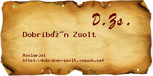 Dobribán Zsolt névjegykártya